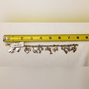 Milor Italian Stainless Steel And 18K Gold Charm Bracelet